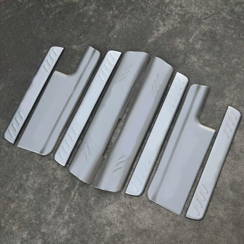 Stainless steel scuff plate door sill covers for kia Carens 2013 2014 2015 car styling auto accessories