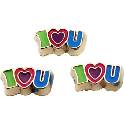 New Arrival 10pcs/Lo Talphabet Strip Lou Floating Charms Living Glass Memory Locket Jewelry