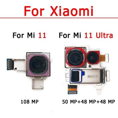 Original Rear Back Camera For Xiaomi Mi 11 Ultra Mi11 Backside Main Camera Module Replacement Spare Parts