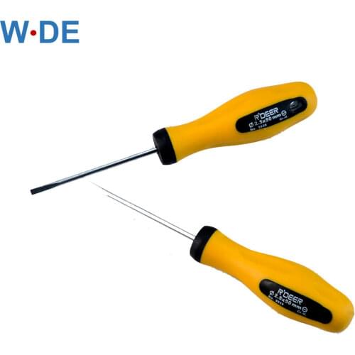 Screwdriver Slot Type 2.5*50 WDS-2.5 For Din Rail Terminal Block Tool Handle Security Insulated Mini Universal Screw Driver 1pc