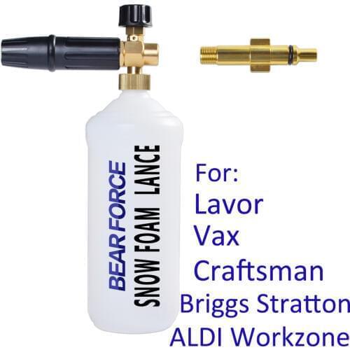 Foam Generator Foam Cannon snow foam lance Car foam wash for Lavor Vax Craftsman Briggs Stratton Aldi Workzone Pressure Washer
