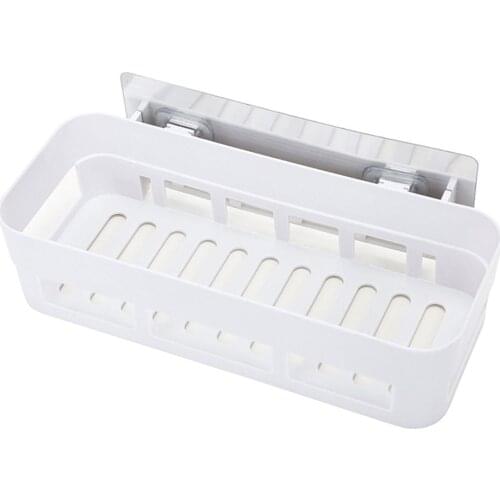 Bathroom Shelves Suction Cup Wall-mounted Bathroom Perforation-Free Toilet Storage Rack Environmentally Friendly And Durable