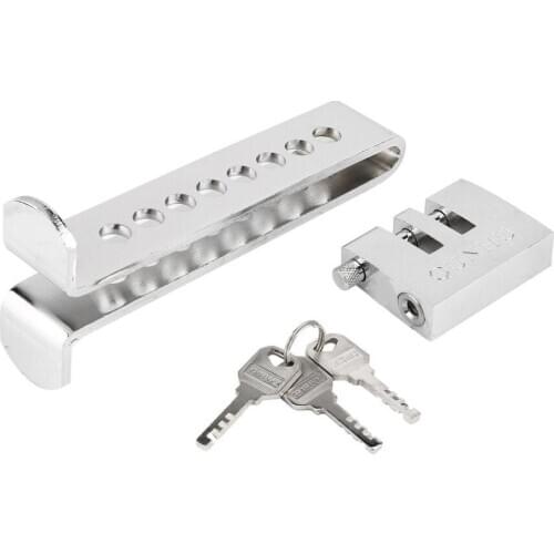 Professional Auto Brake Clutch Pedal Lock Stainless Steel 8 Holes Anti-Theft Device Strong Security Silver Hot Hot