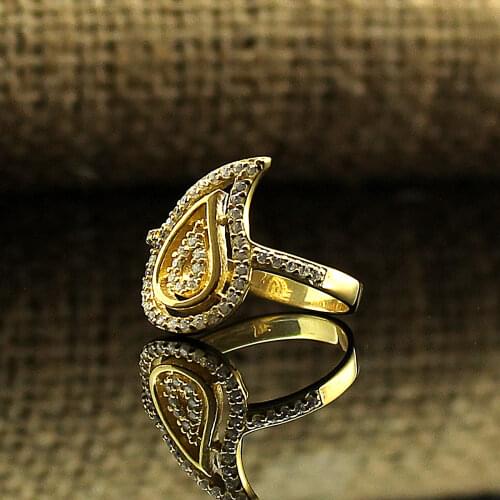 Pukka Real 925 Silver Natural Zircon Stone Ring For Women Engagement Wedding Jewelry Fashion Vintage Gift Accessory All Size