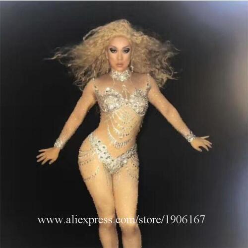 Sexy Lady Stage Performance Ballroom Costume Nightclub Party Evening Dress TV Model Catwalk Show Pole Belly Dance Suit Clothes