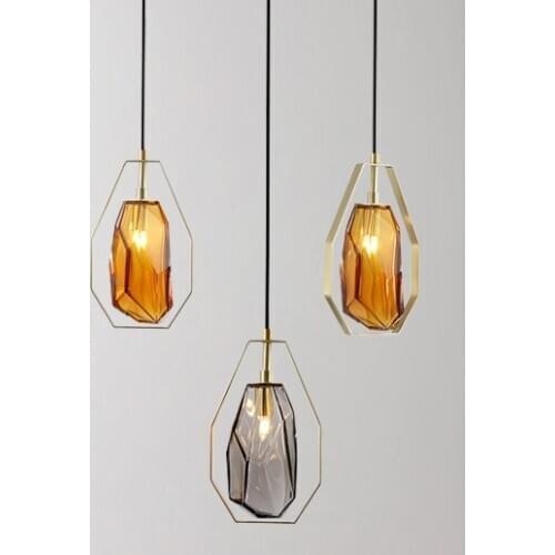 Nordic Creative LED Pendant Light Retaurant Bar Coffee Shop Glass Pendant Lamp Dining Room Bedroom Deco Postmodern Luminaires G9