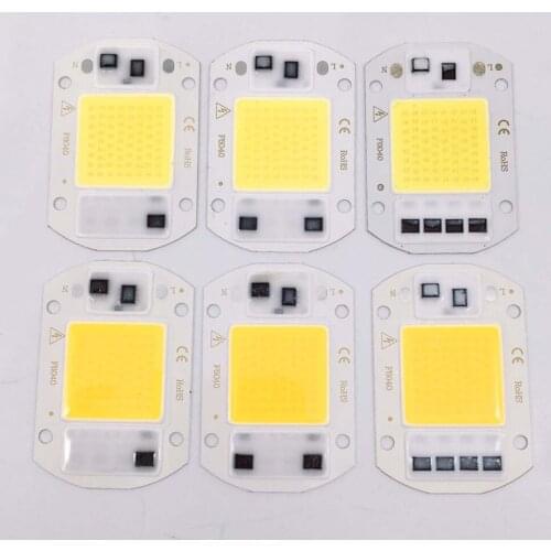LED Lamp COB 50W 220V 5W 10W 20W 30W 230V Input Smart IC Driver Fit For DIY LED Floodlight Spotlight Cold White Warm White