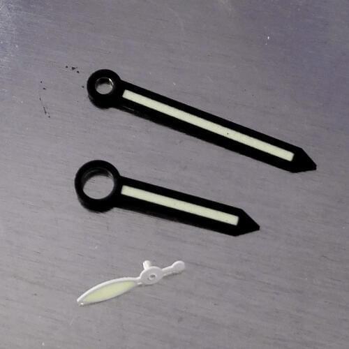Black edge luminous watch hands fit for eta 6497 6498 hand winding movement H6