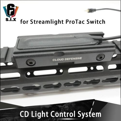 Tactical Airsoft Defensive LCS For Streamlight Protac Switch Mount Plate Picatinny Rail Switch Holder Metal