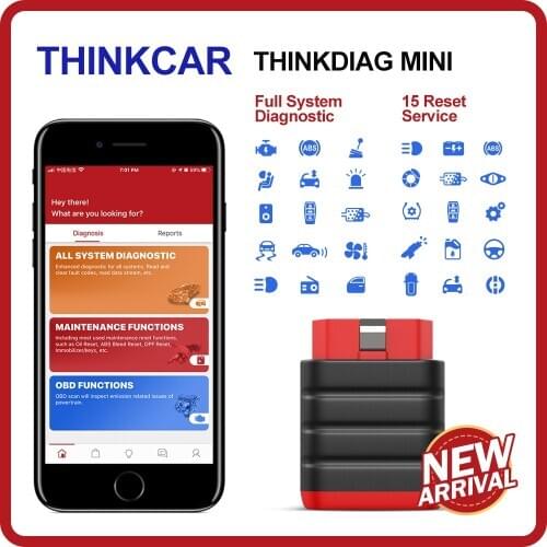 THINKCAR Thinkdiag Mini OBD2 Scanner Professional Bluetooth Auto Diagnostic Tool Code Reader Easydiag OBD 2 Automotive Scanner