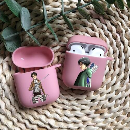 The Japan Anime Attacking Giant Candy pink TPU silicone Bluetooth Airpod Case For Airpods 1/2 Airpods pro 3 TPU soft cover