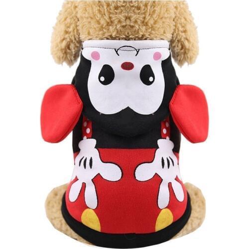 YooLook Cartoon Dogs Clothes Winter Warm Dogs Coat Jasket Hoodies Sweatshirt for Small Dogs Cotton Pets Funny Clothing XS-XXL