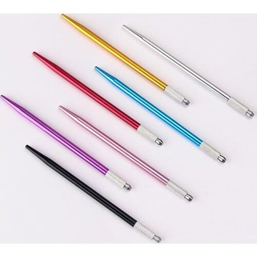 1PC Microblading Manual Tattoo Pen for 3D Embroidery Permanent Makeup Eyebrow Lip Eyeliner Manual Gun Tools Accessory PMU Supply