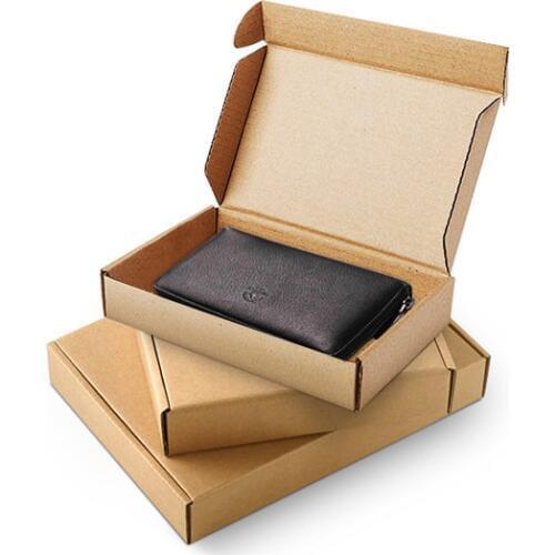 10pcs/lot 20*14*4cm Kraft Paper Bags Recyclable Gift Jewelry Food Bread Candy Packaging Shopping Party Package Mailing Box PHH33