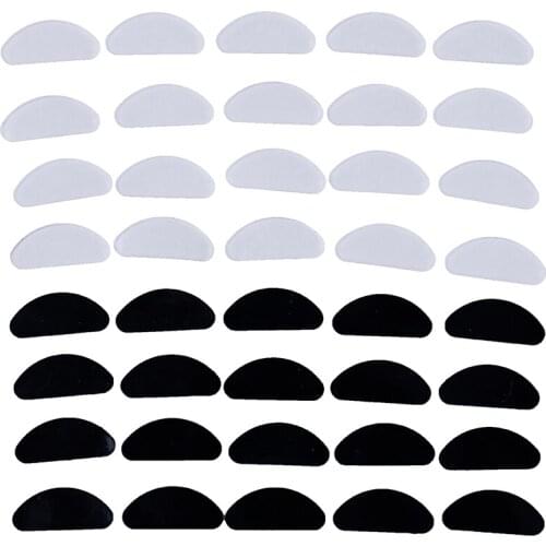 10pcs/lot Anti-slip Silicone Nose Pads For Eyeglasses Glasses Frame Stick On Nose Pad Eyewear Accessories 19*8*1mm