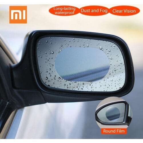 2pcs/Set Original Xiaomi Car Rearview Mirror Protective Film Waterproof Anti Fog Rainproof Transparent Membrane Sticker