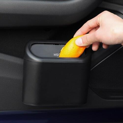 Car Trash Rubbish Can Garbage Collector Auto Door Seat Back Organizer Storage Box Holder Trash Bin Paper Dustbin Bag Accessories