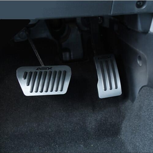 Car Accssories For Mitsubishi ASX 2013-2015 2016 2017 2018 Car Accelerator Pedal Fuel Gas Brake Pedals Foot Non-Slip Cover Trim