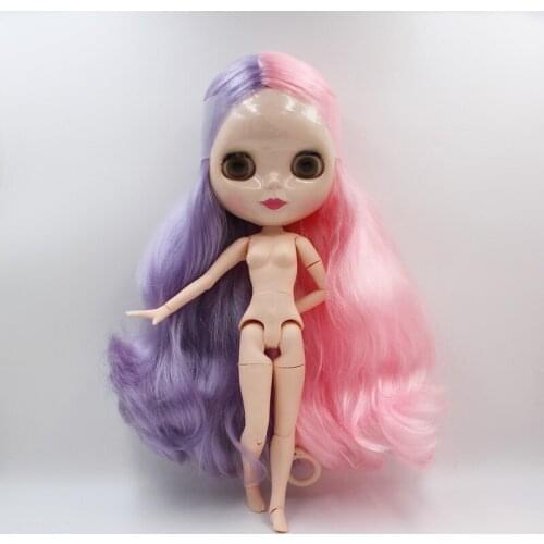 Free Shipping colorful RBL-905 DIY Blyth doll fashion hair 4 big eyes 19 joint body 1/6 BJD special price toy girl birthday gift