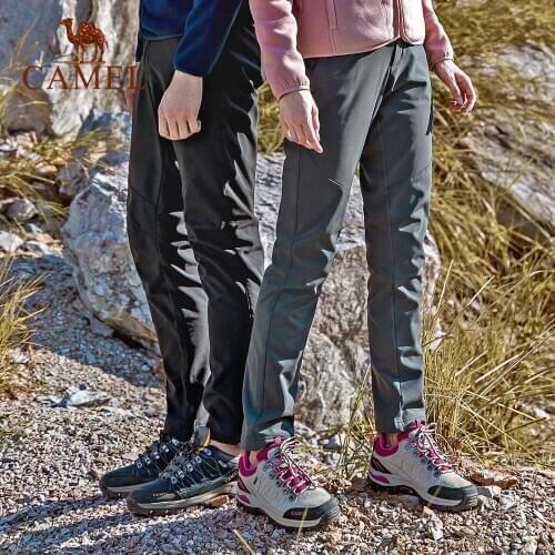 CAMEL Official Original Men Women Waterproof Hiking Pants Spring Summer Breathable Outdoor Trousers Sport Climbing Trekking Pant