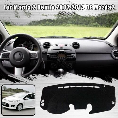 For Mazda 2 Demio 2007-2014 DE Mazda2 Dash Cover Mat Dashmat Dashboard Cover Protective Sheet Carpet Styling