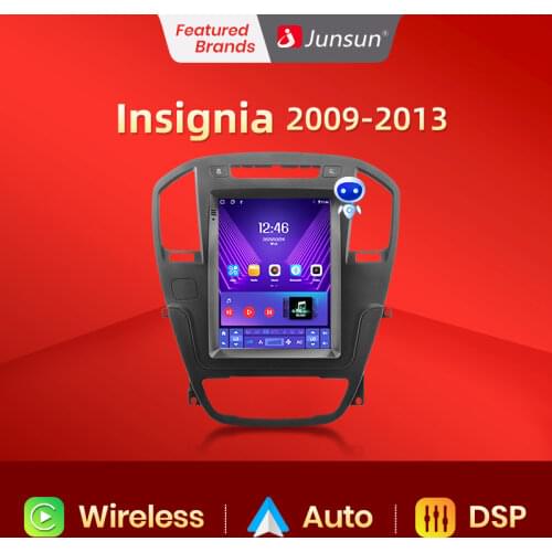 Junsun For Tesla Style Android AUTO 4G Wireless Carplay DSP Car Radio Multimedia Player For Opel Insignia Buick Regal 2009-2013