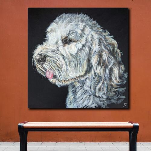 Large Size Pop Art Keith Terrier Oil Painting Wall Art Picture Painting Printed On Canvas Home Decor Abstract Print Painting