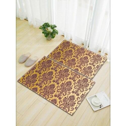European Style Carpet Bathroom Entrance Doormat Bath Indoor Floor Rugs Absorbent Mat Anti-slip Kitchen Rug for Home Decorative