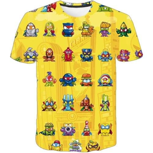 Fashion New T-Shirt Summer O-neck Tshirt Child Short Sleeve Superzings Tees For Baby Boys Kids Casual Cartoon Tops Girls T-shirt