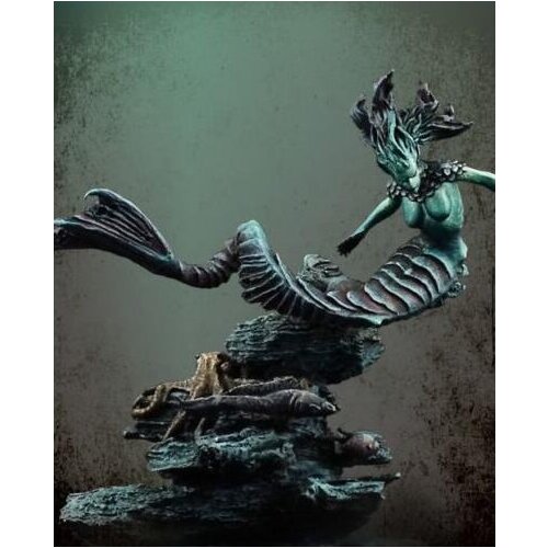 New Unassembled 1/32 54MM ancient Water Demon soldier (WITH BASE ) Resin Kit DIY Toys Unpainted resin model