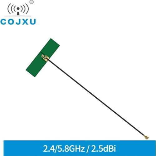 PCB Built In Antenna 2.4GHz 5.8GHz 2dBi IPEX Interface Omnidirectional Small Size Antennas Self-adhesive Cojxu TXWF-PCB-4212
