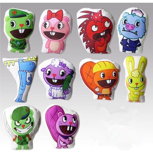 Happy Tree Friends Plush Toy Pillow Cushion Stuffed Soft Cartoon HTF Flippy Toy Christmas Birthday Gift For Children