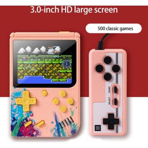 Retro Portable Mini Handheld Video Game Console 8-Bit 3.0 Inch Color LCD Color Game Player Built-in 500 Games Childrens Gifts