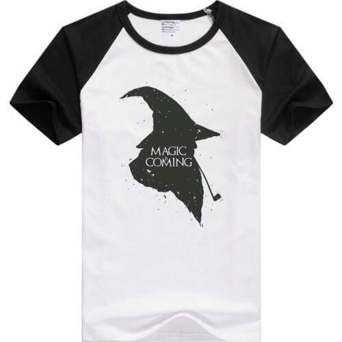 FOR letters Magic is Coming short sleeve casual Men Women T-shirt Comfortable Tshirt Cool Print Tops GA688