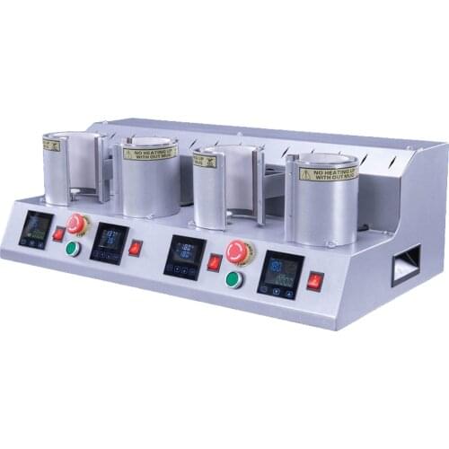 4 stations Sublimation Mug Press Machine Mug Heat Press Printer Cup Press Machine Heat Transfer Machine Mugs Printing