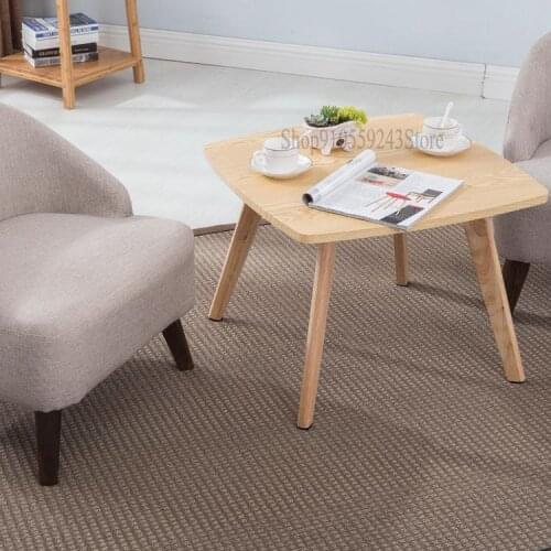 Simple Nordic Side Table Square Small Coffee Table Jane European Sofa Corner Table Corner Table Simple Low Side Table Solid Wood