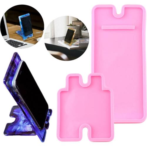 Shiny Mobile Phone Stands Available Silicone Molds DIY Cellphone Holder Epoxy Resin Moulds Craft