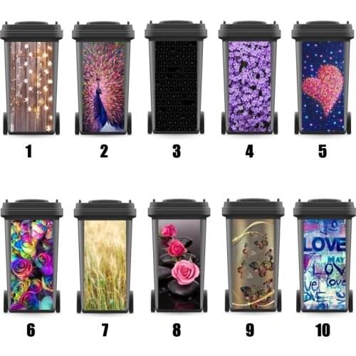 Modern Renew Rubbish Bin Sticker Home Living Vinyl Removable Waterproof Sticker Decals Fashion Ktichen Decor Creative Gift