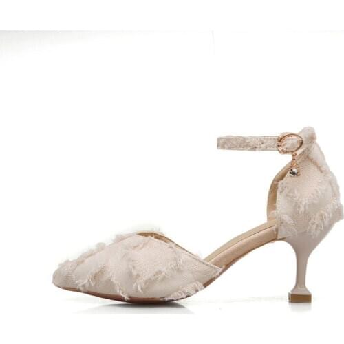 Big Size Pointed design sense thin single shoes ladies high heels women shoes woman pumps