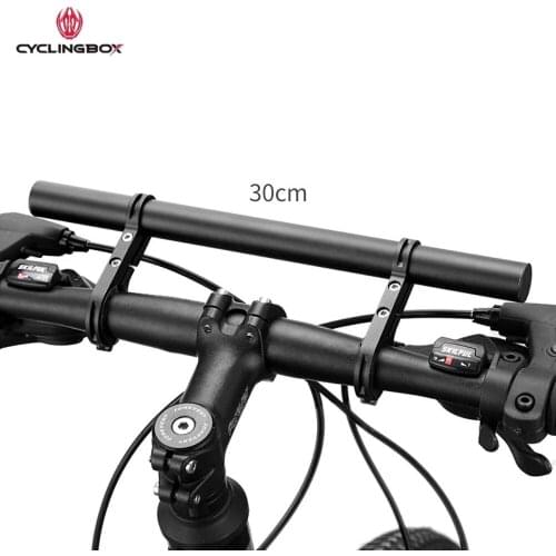 30CM Bicycle Handlebar Extender Aluminum Alloy Expand Space Mountain Bicycle Front Light Bracket Lamp Flashlight Accessories