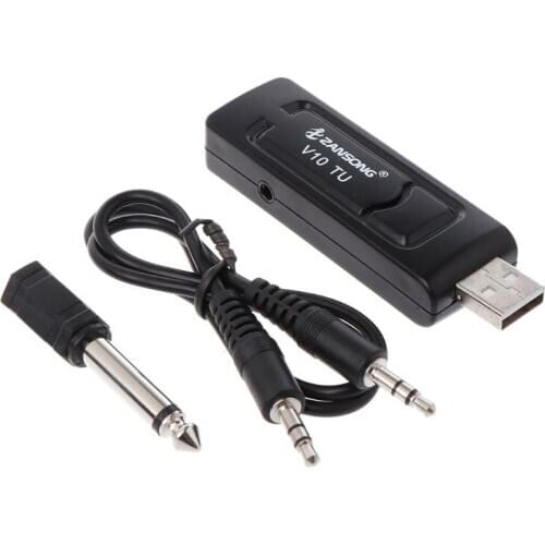 UHF USB 3.5mm 6.35mm Wireless Microphone Megaphone Handheld Mic with Receiver for Karaoke Speech Loudspeaker Y3ND