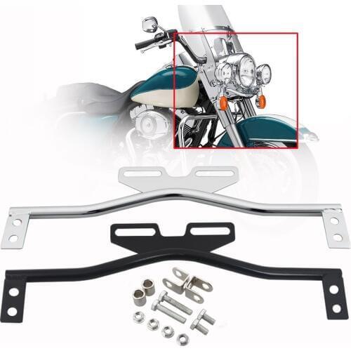 Universal Headlight Turn Signals Fog Light Mount Bar Auxiliary Light Bracket For Harley Honda For Yamaha Cafe Racer Chopper
