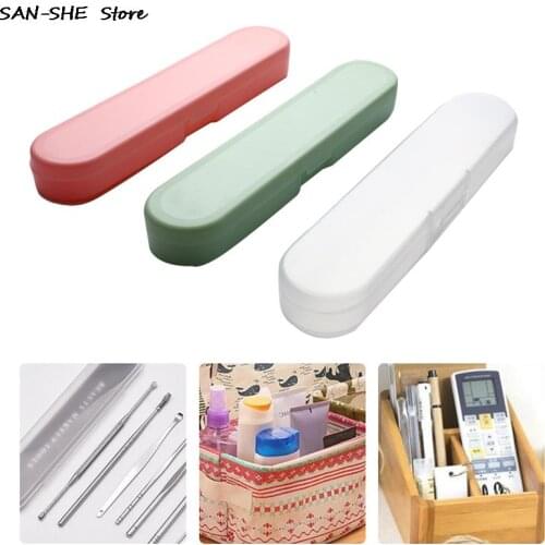 Universal Portable PP Travel Tableware Storage Box Case Food Grade Dinnerware Kitchen Fork Spoon Box For Kid School Cutlery