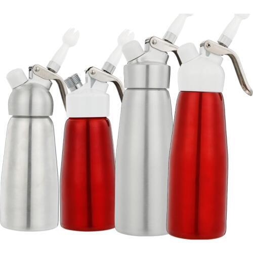 Factory Direct Wholesale Retail 500ml Aluminum bottles Plastic lid Square Cream Designer Foam water bottle Maker