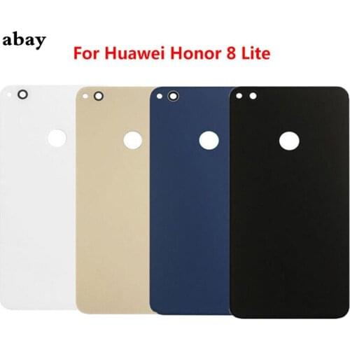 For Huawei Honor 8 Lite Back Glass Battery Cover For Huawei Honor 8 Back Glass Cover For Honor8 Lite Rear Door Housing Case
