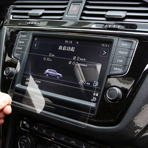 8 Inch for Volkswagen VW Tiguan L 2017 2018 Car GPS Navigation Protector Film HD Touch Screen Protector Tempered Glass Sticker