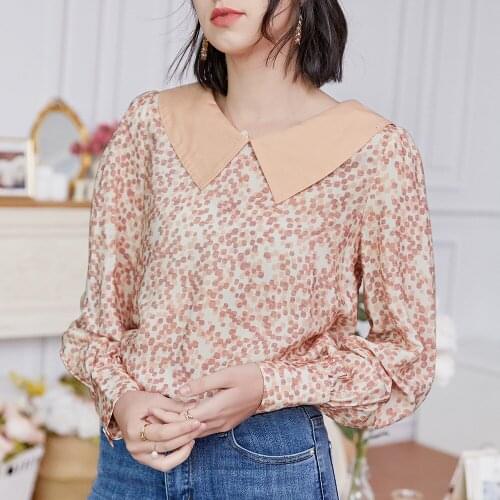 Vaiaye French Commuter Womens Spring/Summer 2021 Print Pullover T-Shirt For The Office