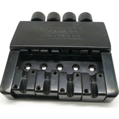 1 Set 4 String Headless Bass Guitar Bridge System Electric Bass Part for Headless Electric Bass Replacement