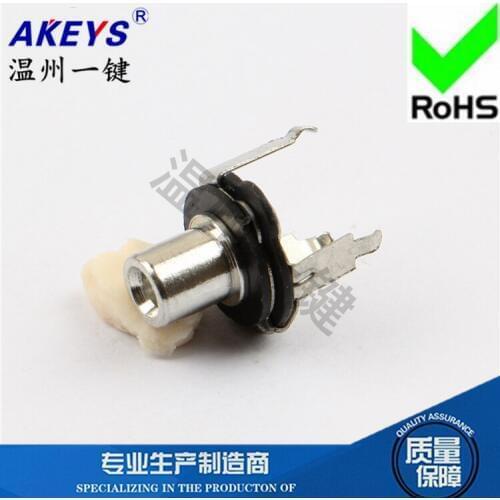 10 Pcs PJ-260 socket female seat 2.5 headphone socket 6 foot patch 3 fixed feet Dia2.5MM