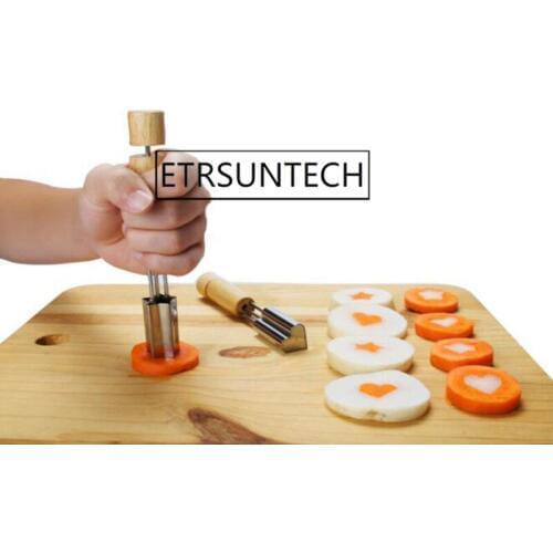 100pcs Cookie Stamp Biscuits Cutter Baking Press Kitchen Tool Cake Decorating Maker Wood Handle Machine Bakeware